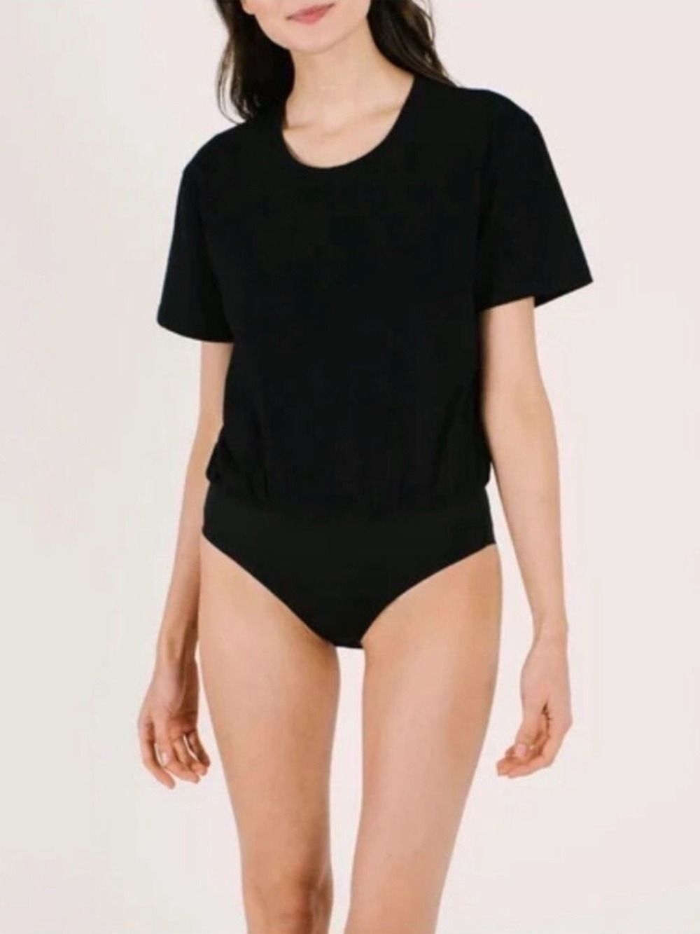 Smash + Tess Crewneck Relaxed Fit Cotton Bodysuit